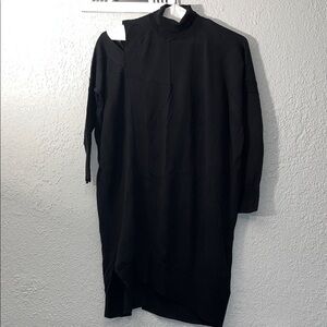 All Saints women Charcoal Turtleneck Sweater